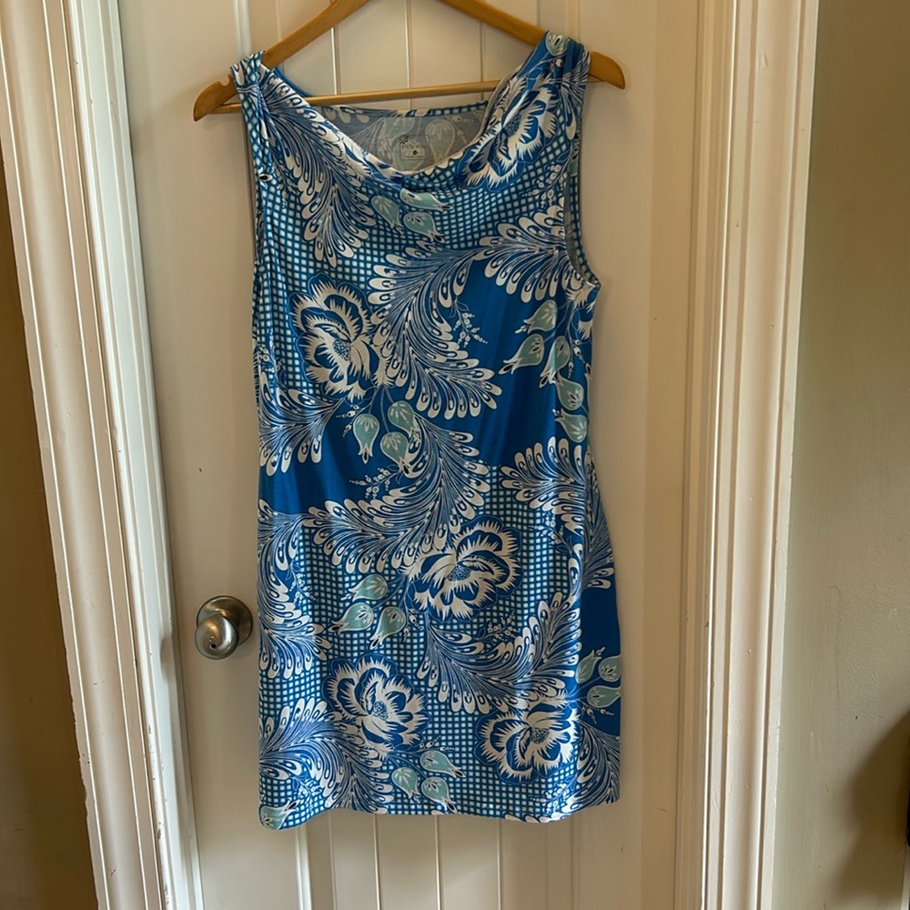 Title Nine blue and white dress Medium